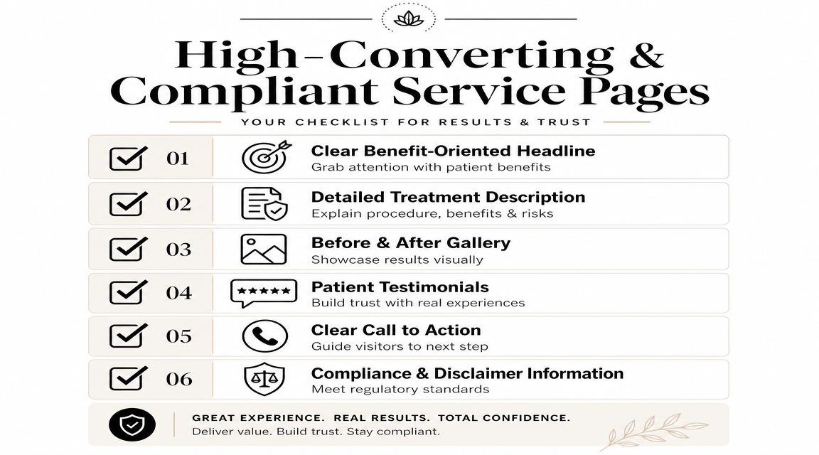 Building Service Pages That Convert and Comply